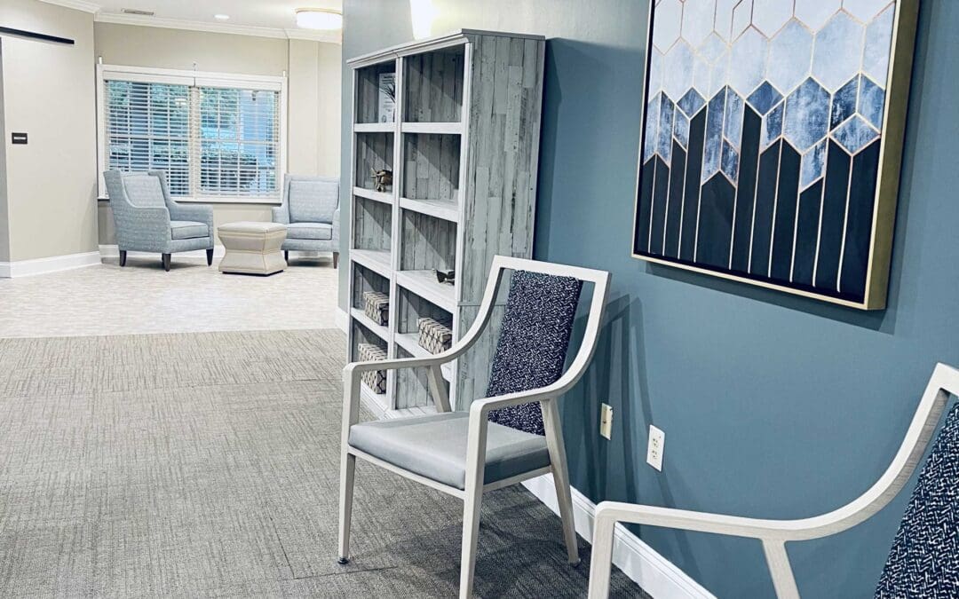 community are with seating and framed art