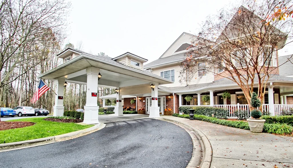 exterior driveway to main area at Charter Senior Living of Charlotte
